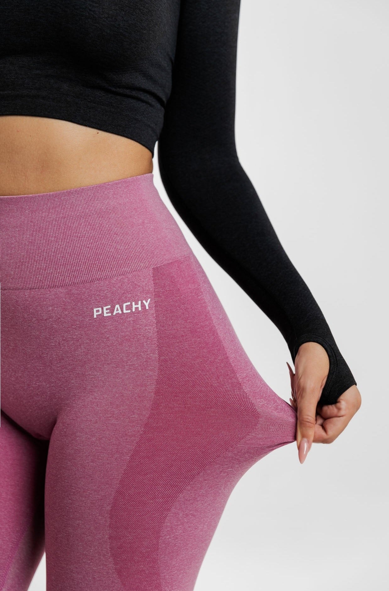 PINK SEAMLESS CONTOUR LEGGING – peachysports